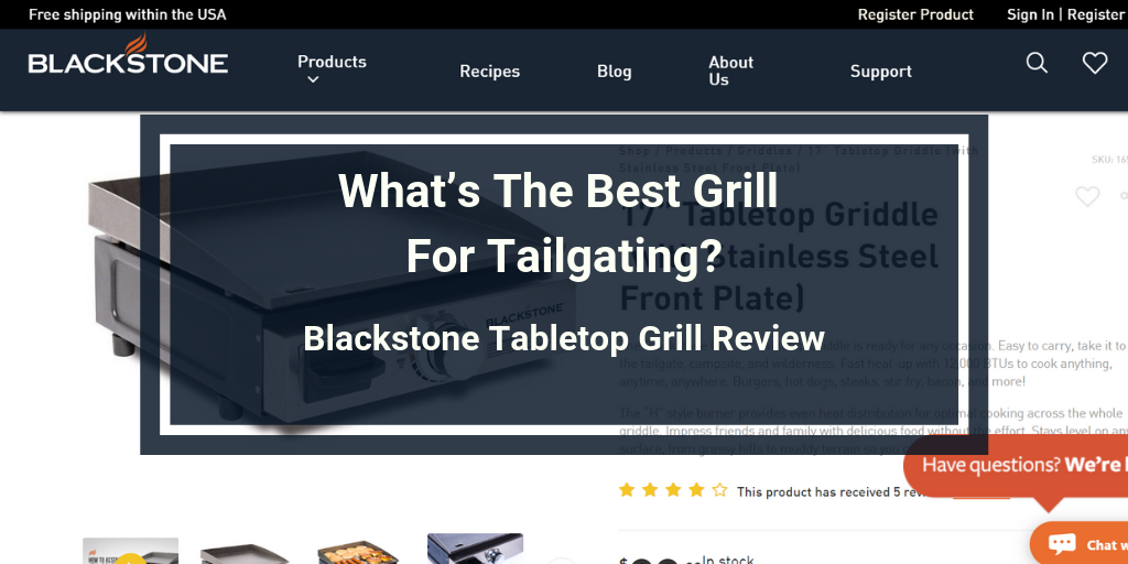Blackstone Tabletop Grill Review